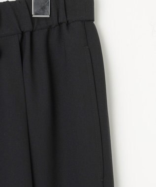 23区 【新色追加/洗える】ストレッチジョーゼット ワイドパンツ ブラック系