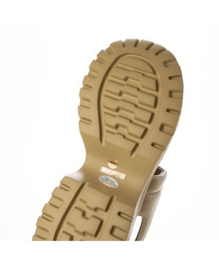 ing <ing>厚底ダブルベルトスポーツサンダル ベージュ