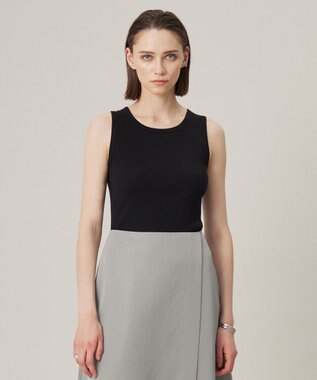 【洗える】オーガニックリブタンク カットソー