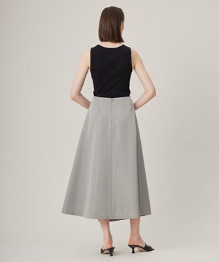 ICB 【洗える】オーガニックリブタンク カットソー ブラック系