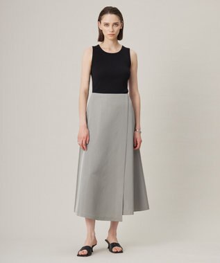 ICB 【洗える】オーガニックリブタンク カットソー ブラック系