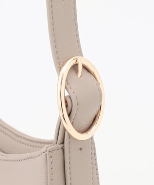 ANY SIS ハーフムーンラウンド ショルダー バッグ グレージュ