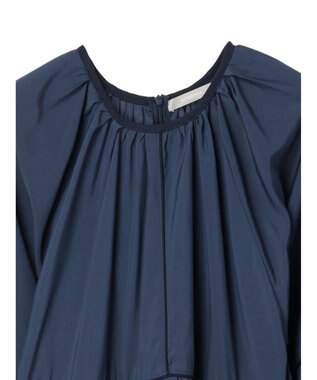 Green Parks armonia. ティアード配色パイピングワンピース Navy