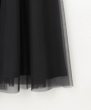 Feroux フレアチュール ジャンパースカート グレー系