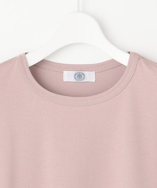 J.PRESS LADIES L 【接触冷感】コットンスムース カフス袖 カットソー ピンク系