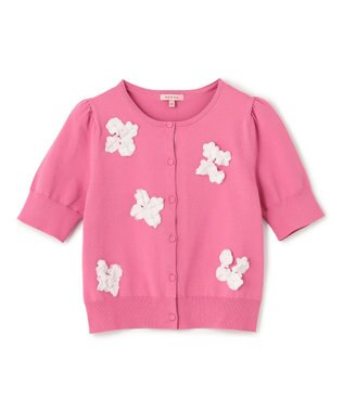 TOCCA FLOWER POP 半袖カーディガン ピンク系