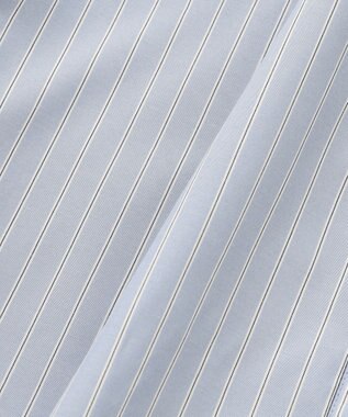 ANY SIS 【洗える】クロップドシャツ ワンピース ブルーストライプ