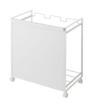 tower 目隠し分別ダストワゴン タワー 3分別  ホワイト ホワイト