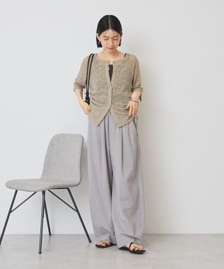 AMERICAN HOLIC レース5分袖カーディガン Beige