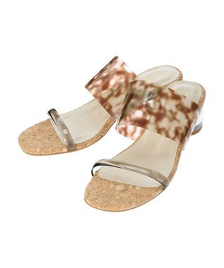 earth music&ecology ＯＲｉｅｎｔａｌＴＲａｆｆｉｃ　クリアストラップサンダル Brown