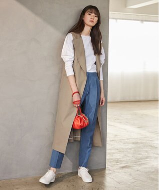 ICB L T/Cシャンブレーツイル 3WAYコート シャンブレーベージュ系