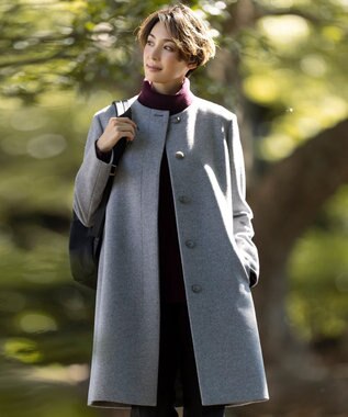 J.PRESS LADIES 【洗える】チェルビック テーパード パンツ ブラック系