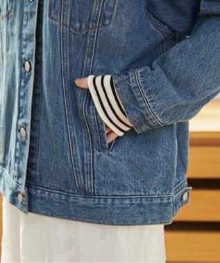 WEGO 【ANGIE VINTAGE】ビッグシルエットデニムジャケット / オーバーサイズGジャン ブルー