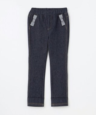 組曲 KIDS 【110-140㎝】デニムニット パンツ ネイビー