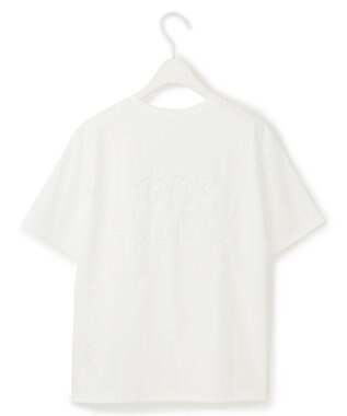 ICB 【洗える】 スーベニアTEE オフホワイト×白刺繍系