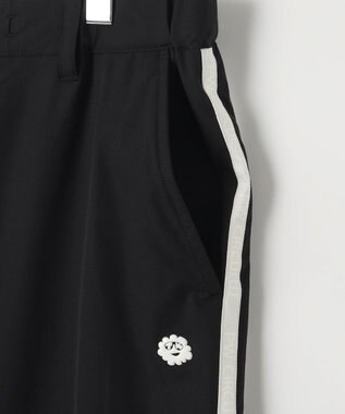 PW CIRCULUS 【撥水加工/ストレッチ】サイドストライプ ワイドパンツ ゴルフ ブラック系