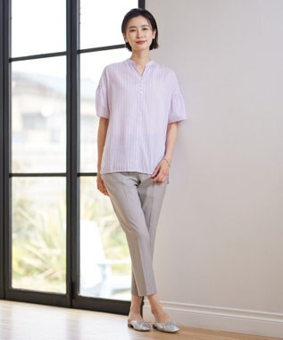 J.PRESS LADIES 【WEB限定】 ギャザー ミュール シルバー系