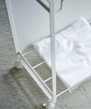 tower 目隠し分別ダストワゴン タワー 3分別  ホワイト ホワイト