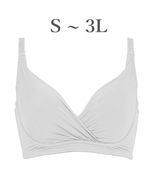 BRADELIS New York 【BRADELIS Me / ノンワイヤー・バストアップ】Perfumyブラ23S1 綿混素材で肌当たりの優しい補正ブラジャー バストにフィットしてラインが響きにくい