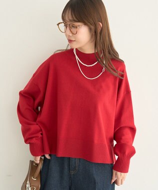 earth music&ecology 【毛玉防止 / 洗濯機洗い可】選べる丈ハイネックニット