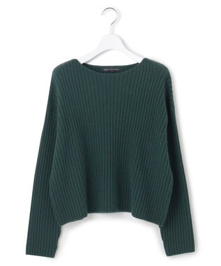 ★新品★ ICB カシミヤブレンドニット S 38 ニット トップス ウール Oggi2月号掲載/洗える】カシミヤブレンド クロップド ニット