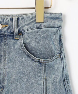 組曲 L 【加藤ローサさん着用】ライトデニムカーブパンツ ブルー系