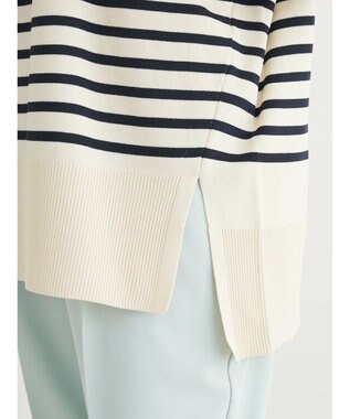 Green Parks かるい　ニットチュニック Border