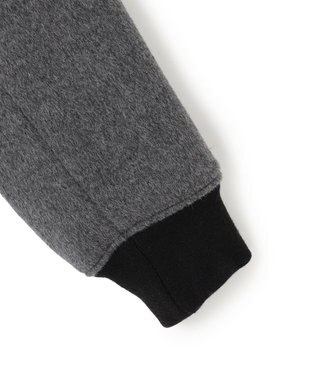 BEIGE， 【GISELe 10月号掲載】DOVER / 異素材ウールキルティングブルゾン Black × Charcoal