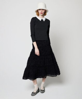 TOCCA 【洗える！】RADIANT BEAUTYスカート ブラック系