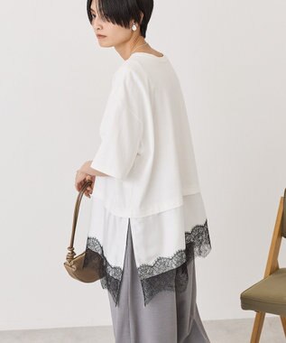 AMERICAN HOLIC レースドッキングＴシャツ Multi