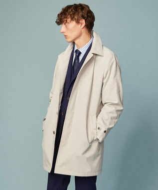 JOSEPH ABBOUD 【サスティナブル素材/JAPANファブリック/撥水加工/マルチシーン対応】キューブテックス ステンカラー コート アイボリー系