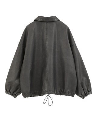 Green Parks ・ＥＬＥＮＣＡＲＥ　ＤＵＥ　フェイクレザーブルゾン Black