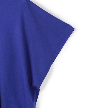 23区 L 【洗える】コンパクトウール マルチウェイ ニットポンチョ ブルー系