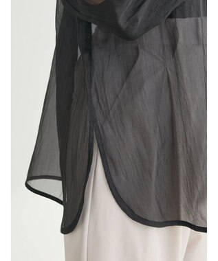 Green Parks ・ＥＬＥＮＣＡＲＥ　ＤＵＥ　２ｗａｙシアーブラウス Black