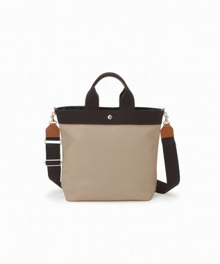 TOPKAPI 【Breath TOPKAPI】RIPPLE リプル ファスナー付 縦型 2way トートバッグL トープ