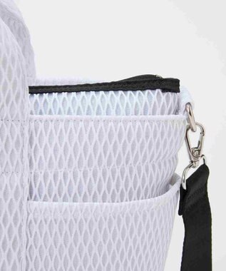 TOPKAPI 【Breath TOPKAPI】ポリメッシュ ショルダー付き トートバッグ ホワイト