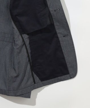 JOSEPH ABBOUD 夏ブルゾン【JAPANファブリック/清涼/軽量】ダブルワッシャーストレッチ ブルゾン ネイビー系