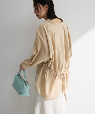 Green Parks スキッパーブラウス Beige