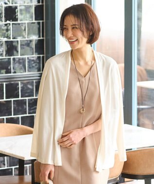 自由区 【好評につき新色追加・接触冷感・UVカット・洗える・XSサイズあり】ハンディカーディガン ミドル丈 アイボリー系