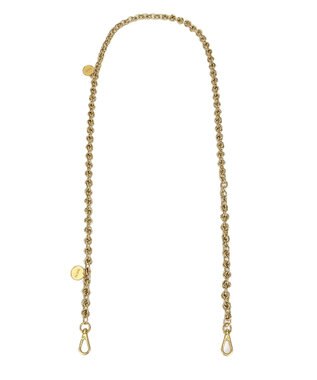 style code 【VerdeVari/ヴェルデヴァリ】コインパーツ付チェーンショルダーベルト KNOT CHAIN