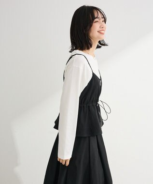 Green Parks ＳＥＴ２点　キャミビスチェ＋スカート Black