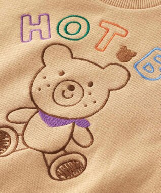 MIKI HOUSE HOT BISCUITS 【80-110cm】【NEW Color Series】裏毛パイル素材 トレーナー ベージュ