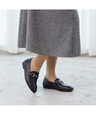 ing <ing>【WEB限定】レザービットローファー ブラック