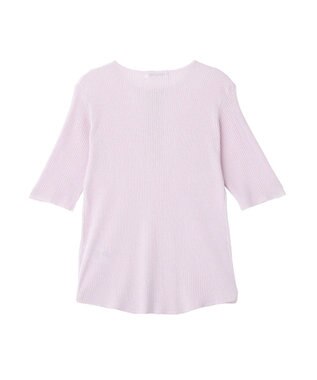 AMERICAN HOLIC 【2点セット】シアーリブヘンリーネックニット＋タンクトップ Purple