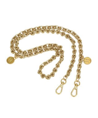 style code 【VerdeVari/ヴェルデヴァリ】コインパーツ付チェーンショルダーベルト KNOT CHAIN