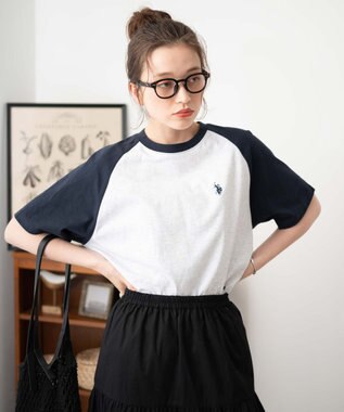 WEGO 【洗える/綿100%】USPOLOワンポイントTシャツ 柄5