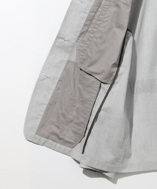 JOSEPH ABBOUD 夏ブルゾン【JAPANファブリック/清涼/軽量】ダブルワッシャーストレッチ ブルゾン ライトグレー系