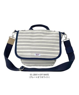 ROOTOTE 3082【ポケット充実】NA.デリ.2WAY.テンジク-C 03：グレー×オフホワイト