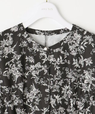 ANY SIS 【2SET】クロップドニットセット ワンピース ブラック×アイボリー