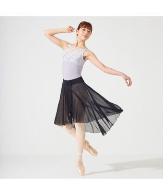 Chacott ノースリーブレオタード パールグレー